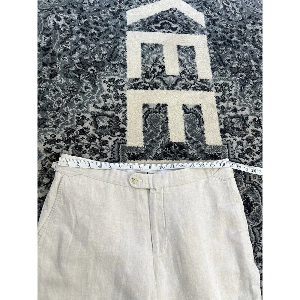 Suitsupply Brentwood Men’s Linen Trousers Classic Pants Size 50